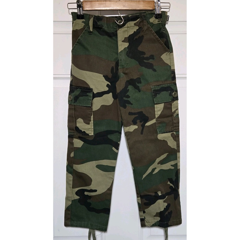 Military Camo Pants Woodland Kids Fatigues Size 8‎ USMC Parris Island